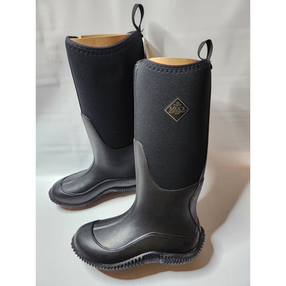 Muck Boot Hale Solid Outdoor Multi‑Season Waterproof Boots Women’s 6 Black